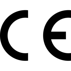 CE compliance mark for the Lopder MAXA coffee grinder